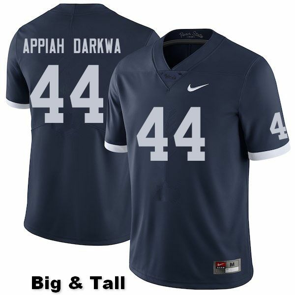 NCAA Nike Men's Penn State Nittany Lions Joseph Appiah Darkwa #44 College Football Authentic Big & Tall Navy Stitched Jersey EXU3298WR